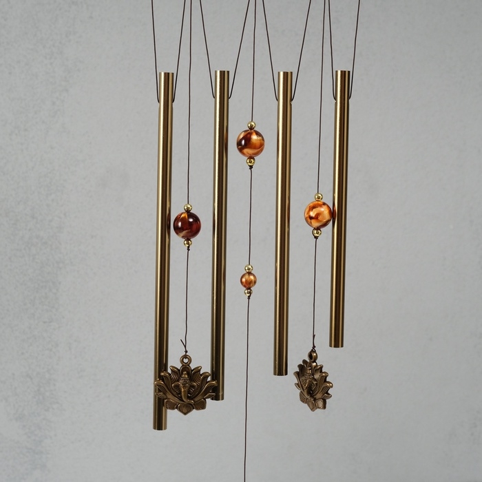Музыка ветра металл Музыка ветра металл "Ганеша: мудрость и благополучие" 4 трубки 1,8х16х57 см