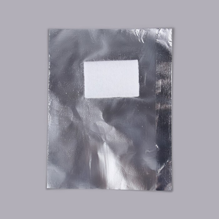 Фольга для снятия гель-лака с текстильным спонжем, 100 шт Фольга для снятия гель-лака с текстильным спонжем, 100 шт