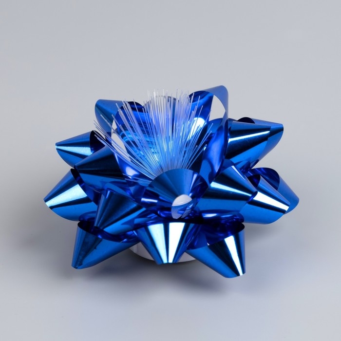 Светодиодная игрушка «Бант-звезда» 9 × 6 × 9 см, батарейки LR44х3 (в комплекте), свечение мульти, синяя Светодиодная игрушка «Бант-звезда» 9 × 6 × 9 см, батарейки LR44х3 (в комплекте), свечение мульти, синяя