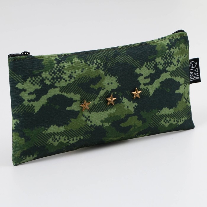 Пенал школьный текстильный «1 сентября: Камуфляж», 21 х 10 см Пенал школьный текстильный «1 сентября: Камуфляж», 21 х 10 см