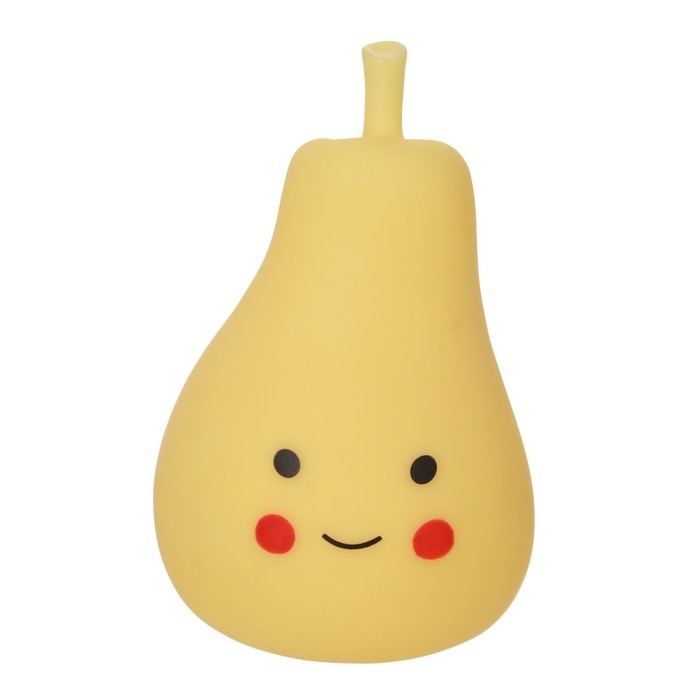 Ночник Ночник "Груша" LED от батареек 3xLR44 желтый 9х9х13 см RISALUX