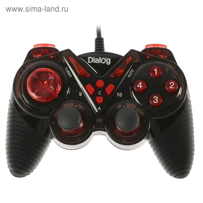 Геймпад Dialog Action GP-A13, проводной, вибрация, для PC, PS2/3, USB, черно-красный Геймпад Dialog Action GP-A13, проводной, вибрация, для PC, PS2/3, USB, черно-красный