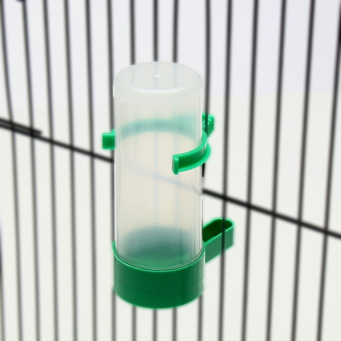 Поилка/кормушка для птиц 10,5 х 3,5 см, 90 мл, зелёная Поилка/кормушка для птиц 10,5 х 3,5 см, 90 мл, зелёная