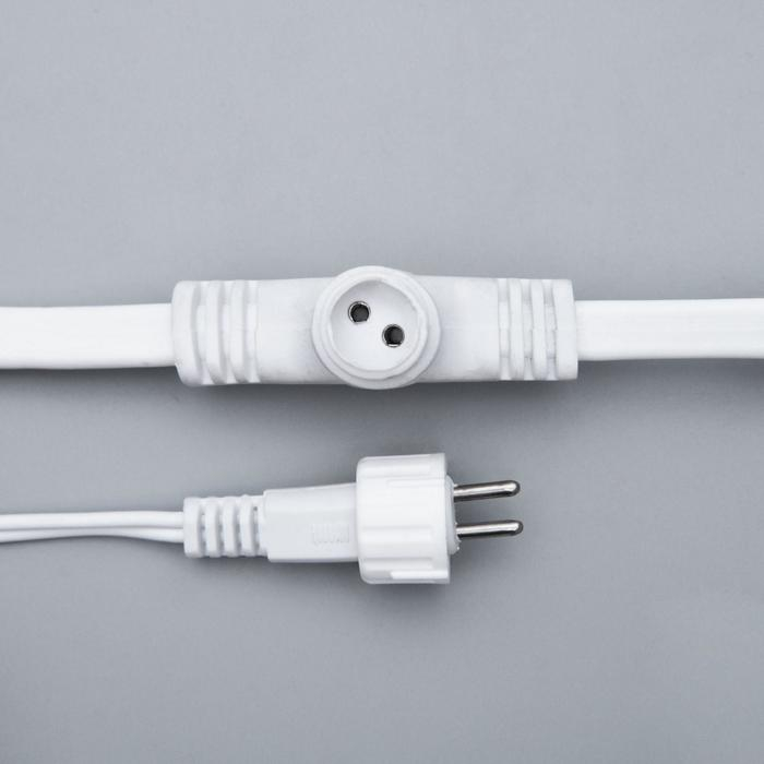 Гирлянда «Занавес» 2 х 1.5 м, IP65, УМС, белая нить, 360 LED, свечение тёплое белое, 220 В