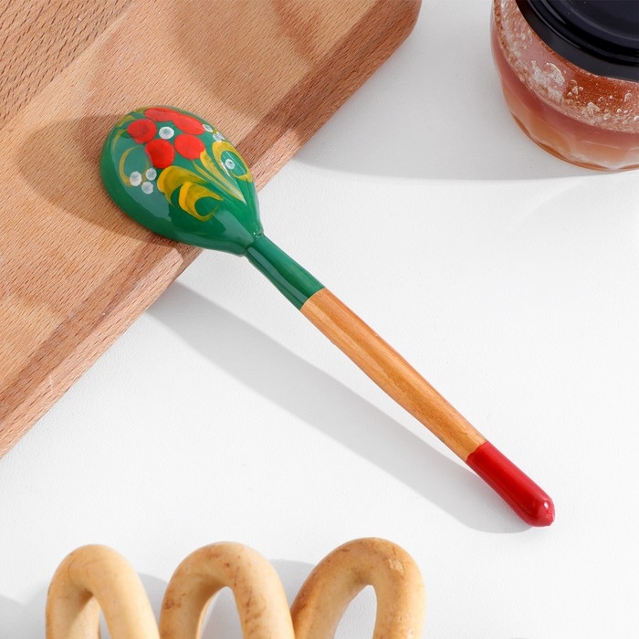 Ложка чайная «Зеленушка», 14,7×3,5 см, микс Ложка чайная «Зеленушка», 14,7×3,5 см, микс