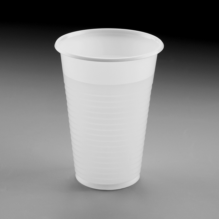 Набор стаканов одноразовых пластиковых белых 200 мл 100 штук Набор стаканов одноразовых пластиковых белых 200 мл 100 штук