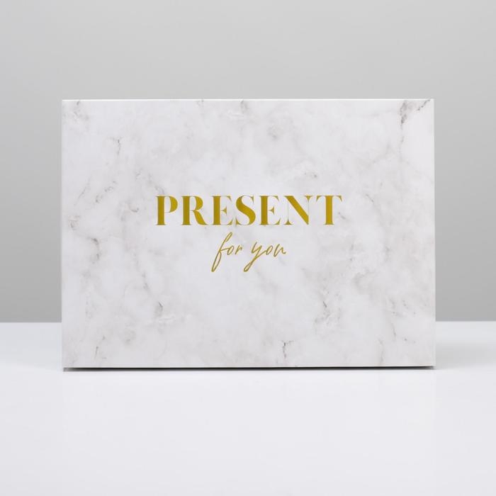 Коробка подарочная складная, упаковка, «Мрамор», 21 х 15 х 7 см Коробка подарочная складная, упаковка, «Мрамор», 21 х 15 х 7 см