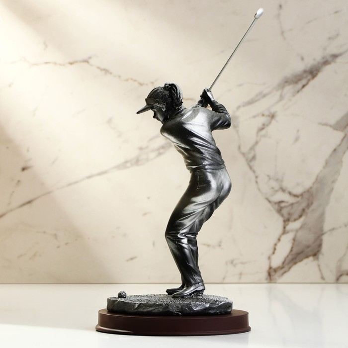 Статуэтка полистоун «Гольфист» 15,5 х 15,5 х 33,5 см