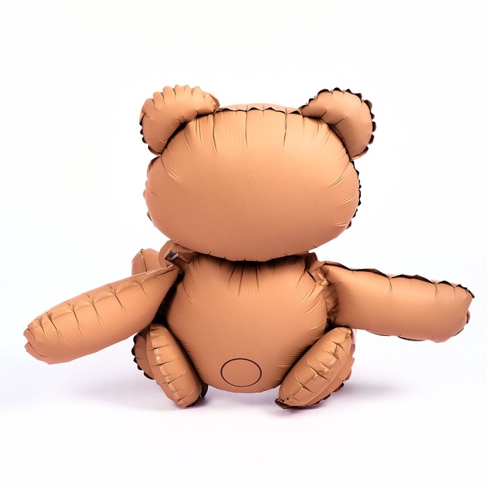 Шар фольгированный 30 Шар фольгированный 30" «Счастливый мишка», матовый, цвет бежевый