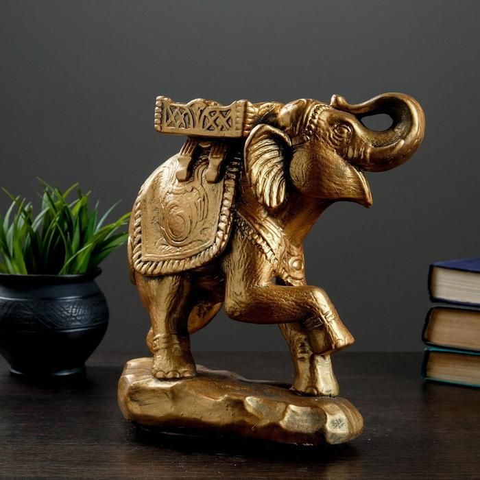 Копилка Копилка "Слон" бронза, 14х26см