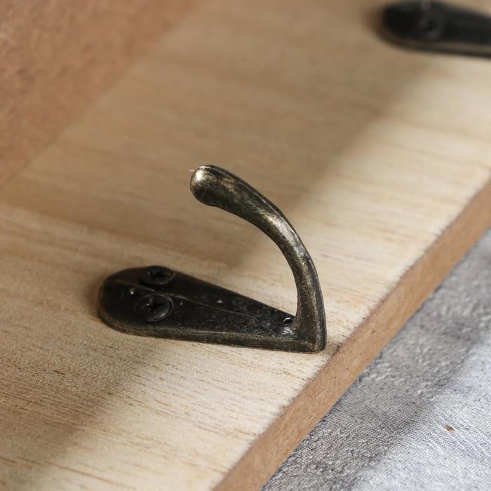 Крючки декоративные дерево Крючки декоративные дерево "Велосипед с лавандой у дома" 34х24х4,2 см МИКС