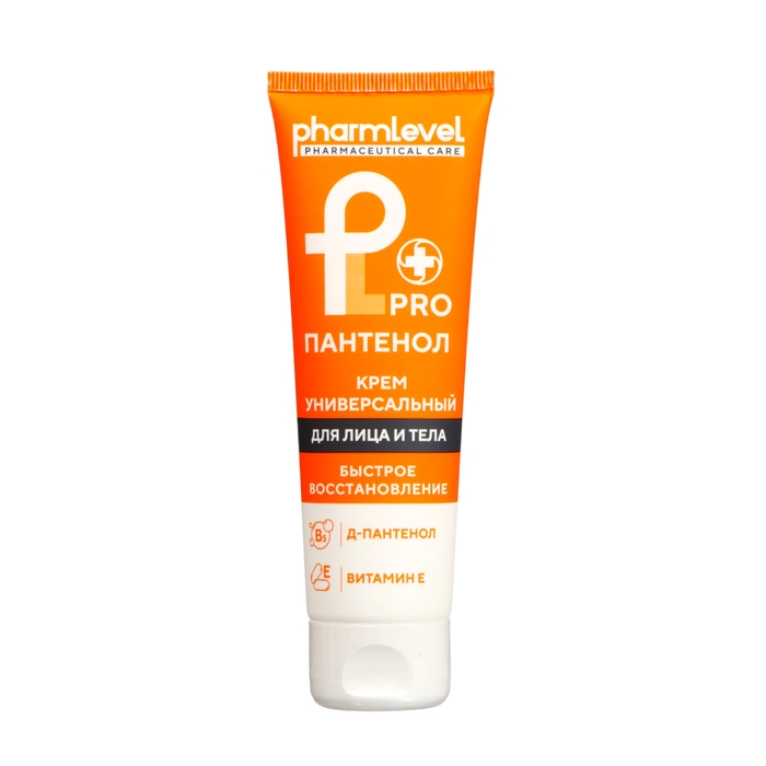 Крем для лица и тела Pharmleve Пантенол быстрое восстановление, 75 мл Крем для лица и тела Pharmleve Пантенол быстрое восстановление, 75 мл