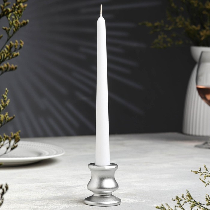 Подсвечник Подсвечник "Классик", 6х5,5 см, серебро