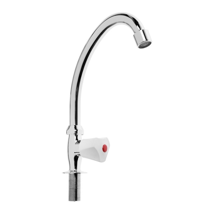 Кран водоразборный  Кран водоразборный "ЦС-СМ" ЭМ900001, белый маховик, хром