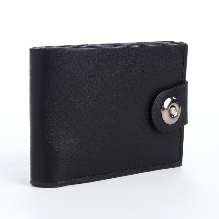 Портмоне мужское на магните, отдел для карт, монет, цвет чёрный Портмоне мужское на магните, отдел для карт, монет, цвет чёрный