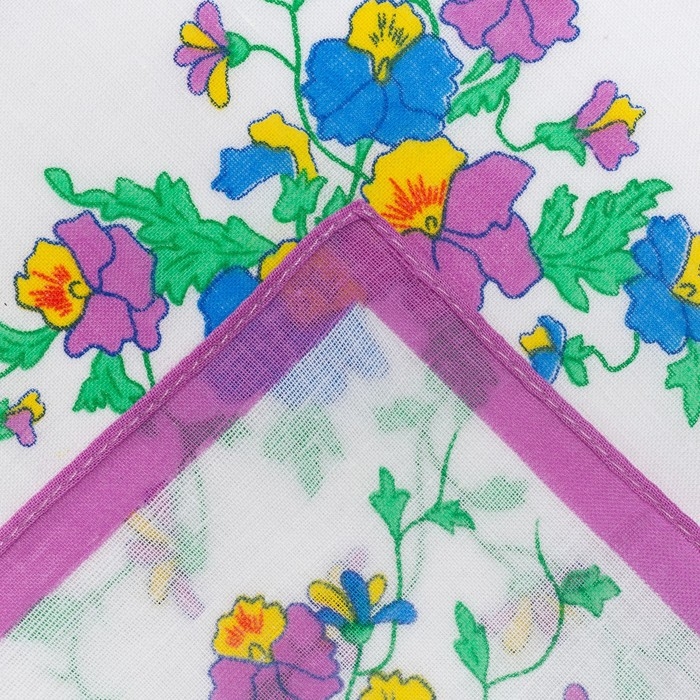 Набор женских носовых платков в коробке ЭТНИКА, 30х30, 6 шт, цвет МИКС Набор женских носовых платков в коробке ЭТНИКА, 30х30, 6 шт, цвет МИКС