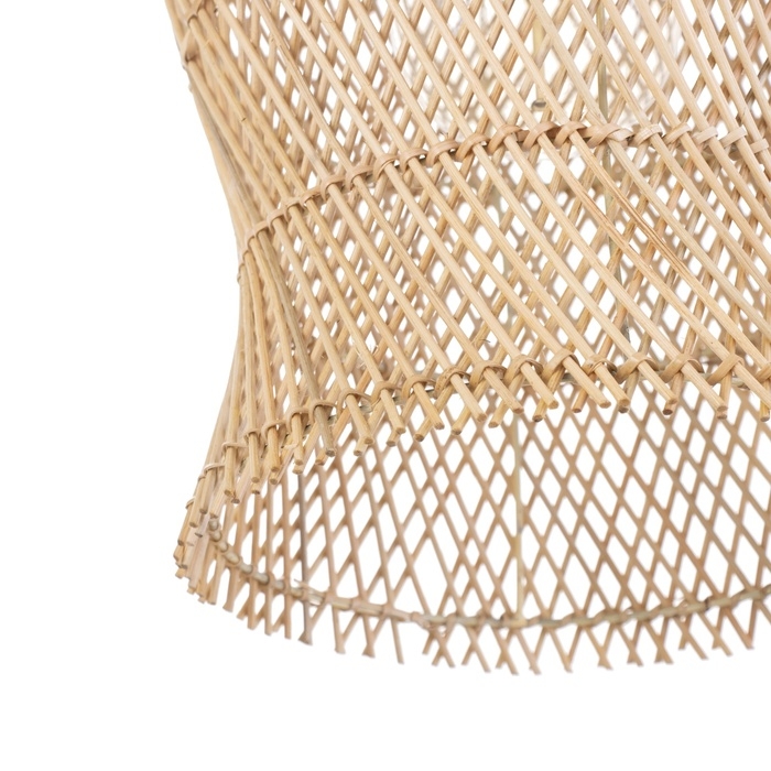 Светильник потолочный из ротанга Светильник потолочный из ротанга "Грация" 1х120Вт, Е27, 26х26х43 см