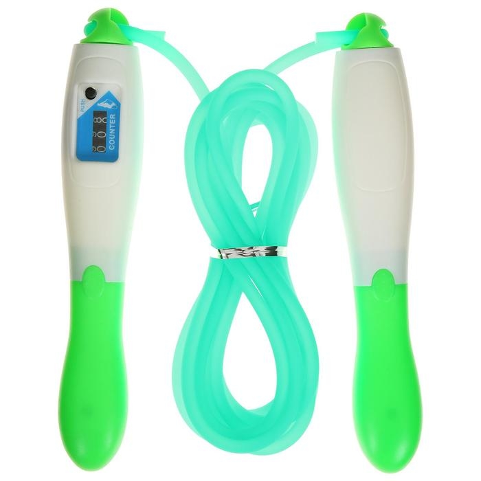 Скакалка со счётчиком, 2,7 м, цвета МИКС Скакалка со счётчиком, 2,7 м, цвета МИКС