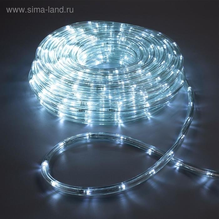 Световой шнур Luazon Lighting 10 мм, IP65, 20 м, 24 LED/м, 220 В, 8 режимов, свечение белое Световой шнур Luazon Lighting 10 мм, IP65, 20 м, 24 LED/м, 220 В, 8 режимов, свечение белое