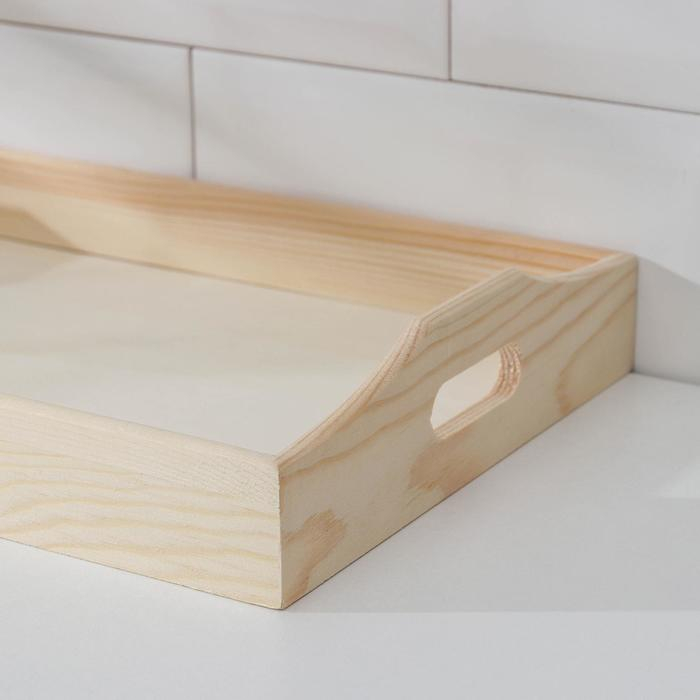 Поднос для завтрака Доляна Woodie, 32×20 см, сосна Поднос для завтрака Доляна Woodie, 32×20 см, сосна