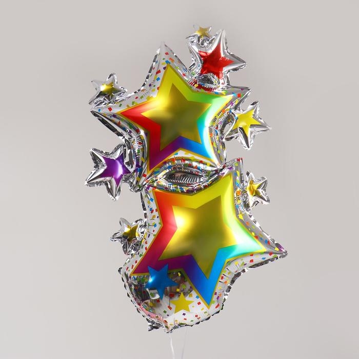 Шар фольгированный 40" &laquo;Звёздный дождь&raquo;, фигура, под воздух