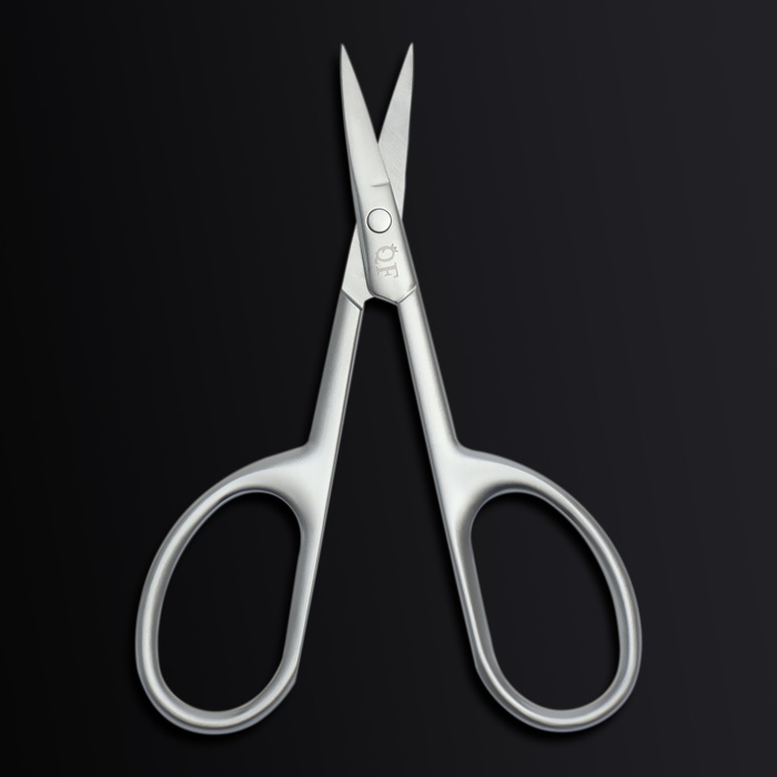 Ножницы маникюрные «Premium satin», узкие, прямые, матовые, 9,6 см, цвет серебристый Ножницы маникюрные «Premium satin», узкие, прямые, матовые, 9,6 см, цвет серебристый