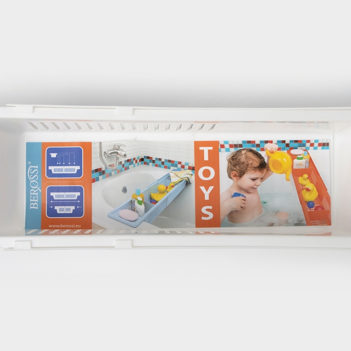 Полка на ванну Toys, 57-89 см, цвет снежно-белый Полка на ванну Toys, 57-89 см, цвет снежно-белый