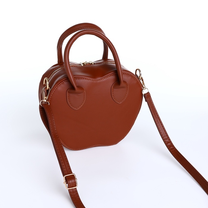 Сумка женская кросс-боди на молнии, цвет коричневый Сумка женская кросс-боди на молнии, цвет коричневый