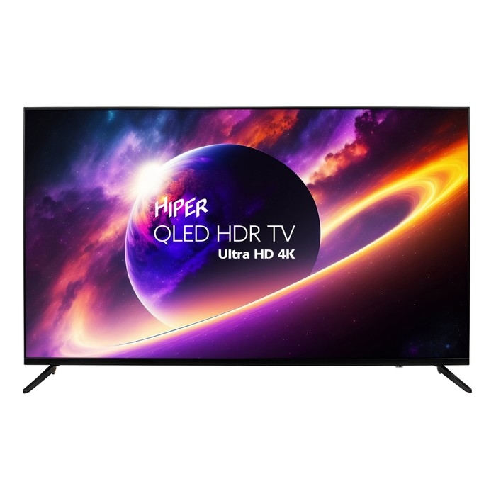 Телевизор HIPER QL55UD700AD, 55 Телевизор HIPER QL55UD700AD, 55", 3840x2160,DVB-T2/C/S2,HDMI 3, USB 2, Smart TV, графитовый