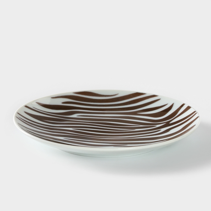 Тарелка фарфоровая «Сафари. Зебра», d=17,5 см Тарелка фарфоровая «Сафари. Зебра», d=17,5 см