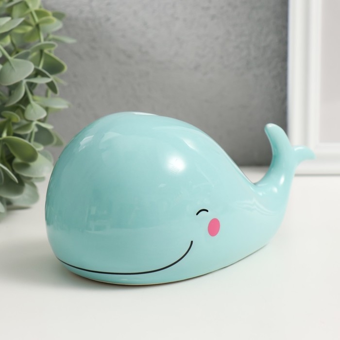 Копилка керамика Копилка керамика "Мятный китёнок" 16,7х9,9х9,1 см