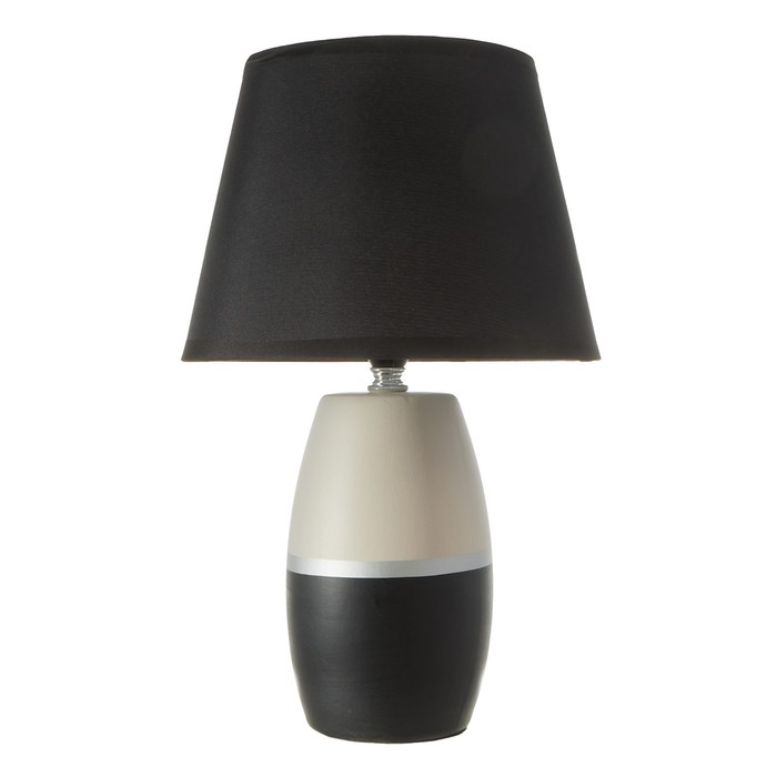 Настольная лампа 16819/1BK E14 40Вт бело-черный h.38см RISALUX