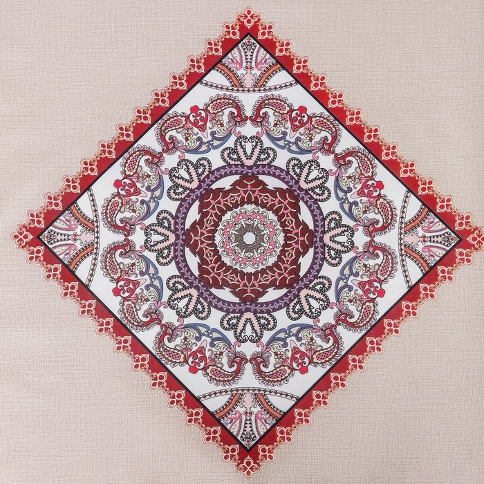 Клеёнка на стол на ткани «Цветочный мотив», рулон 20 метров, ширина 137 см, толщина 0,22 мм, цвет бежевый Клеёнка на стол на ткани «Цветочный мотив», рулон 20 метров, ширина 137 см, толщина 0,22 мм, цвет бежевый