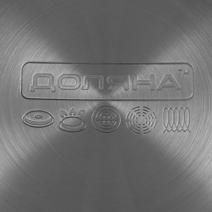 Кастрюля из нержавеющей стали Доляна «Гиперион», 1,9 л, d=16 см, с крышкой Кастрюля из нержавеющей стали Доляна «Гиперион», 1,9 л, d=16 см, с крышкой