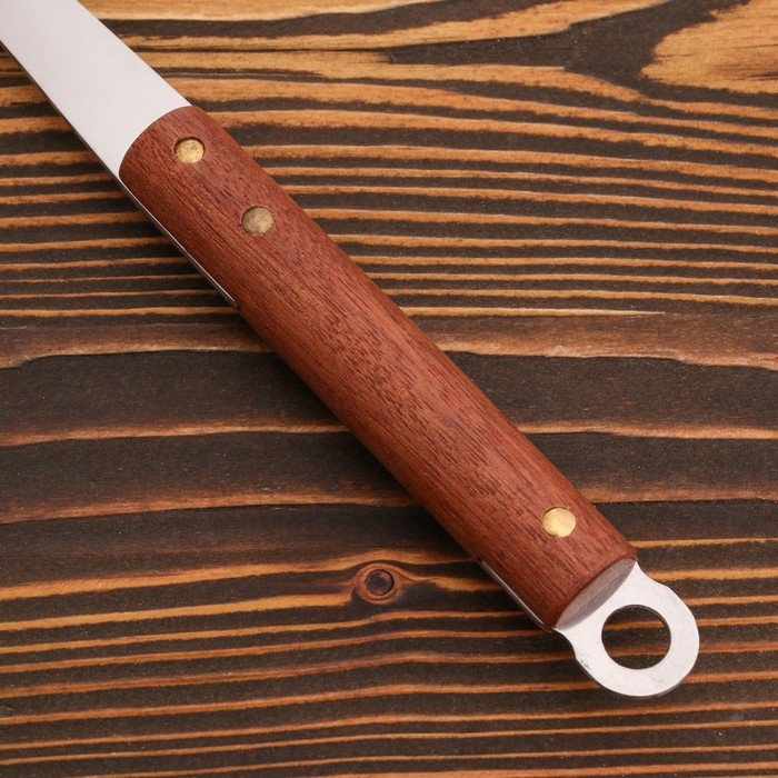 Ложка сервировочная с деревянной ручкой 35 см, черпало 7х11 см Ложка сервировочная с деревянной ручкой 35 см, черпало 7х11 см