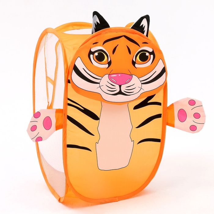 Корзинка для игрушек «Тигрёнок» 34 × 34 × 55 см Корзинка для игрушек «Тигрёнок» 34 × 34 × 55 см