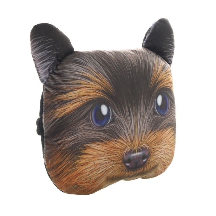 Подушка на подголовник МАТЕХ ANIMALS LINE, Йорик, 30 х 25 х 10 см, коричневый, серый Подушка на подголовник МАТЕХ ANIMALS LINE, Йорик, 30 х 25 х 10 см, коричневый, серый