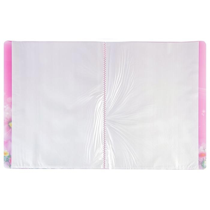 Папка с 30 вкладышами Calligrata Папка с 30 вкладышами Calligrata "Цветы" А4, пластик, 400 мкм, МИКС