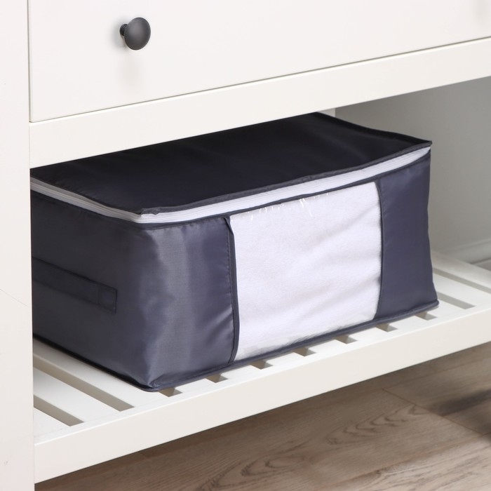 Кофр для хранения вещей LaDо́m, 45×30×20 см, цвет графитовый Кофр для хранения вещей LaDо́m, 45×30×20 см, цвет графитовый