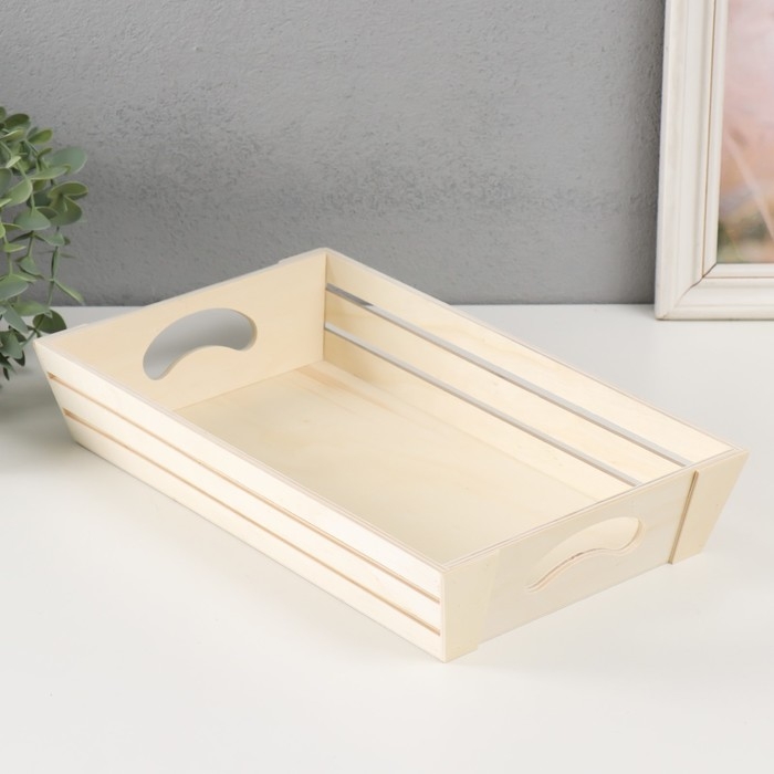 Основа для росписи дерево Основа для росписи дерево "Поднос" 32,5х20х6 см