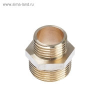 Ниппель OTMO, 3/4"x1/2", наружная/наружная резьба, никелированная латунь