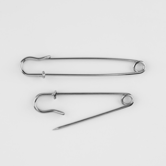 Набор булавок шляпных, 38 / 50 / 63 / 70 / 90 / 100 мм, 6 шт, цвет серебряный Набор булавок шляпных, 38 / 50 / 63 / 70 / 90 / 100 мм, 6 шт, цвет серебряный