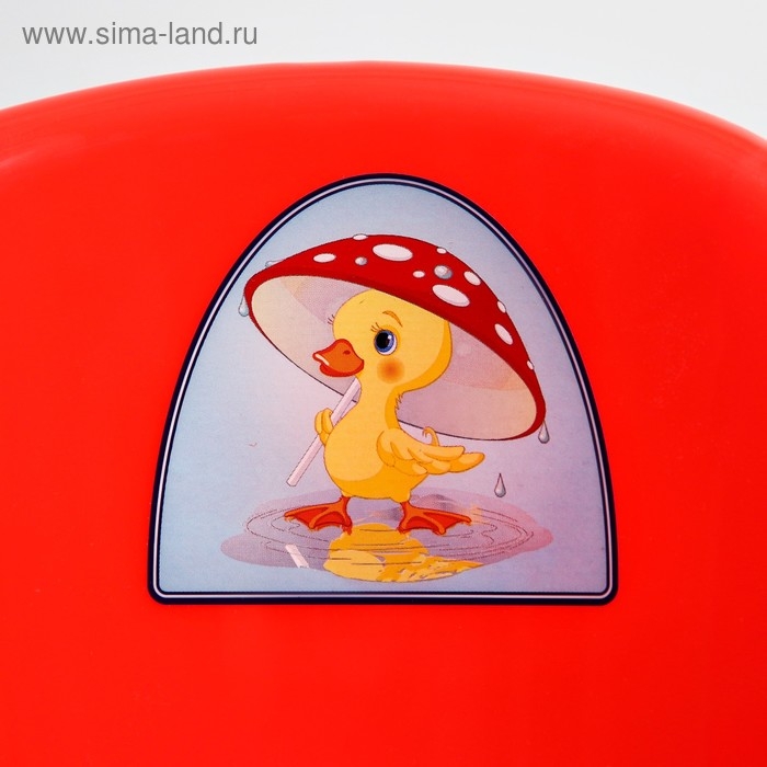 Горшок детский антискользящий «Комфорт» с крышкой, съёмная чаша, цвет красный Горшок детский антискользящий «Комфорт» с крышкой, съёмная чаша, цвет красный