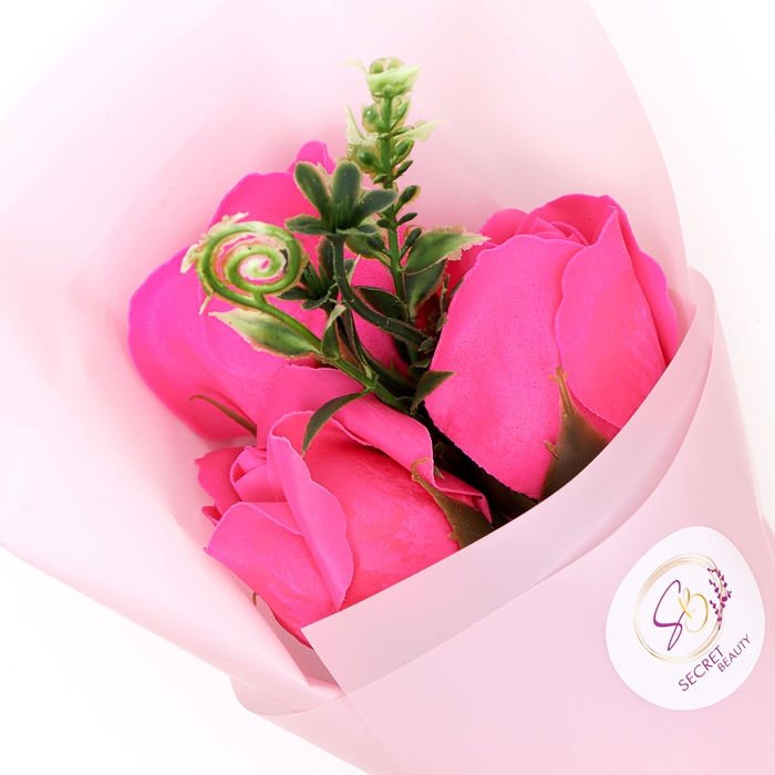 Букет мыльных роз, цвет фуксия Букет мыльных роз, цвет фуксия