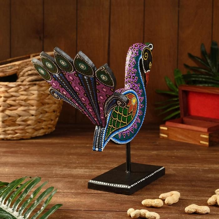 Сувенир Сувенир "Павлин" дерево, на подставке 27х10х35 см