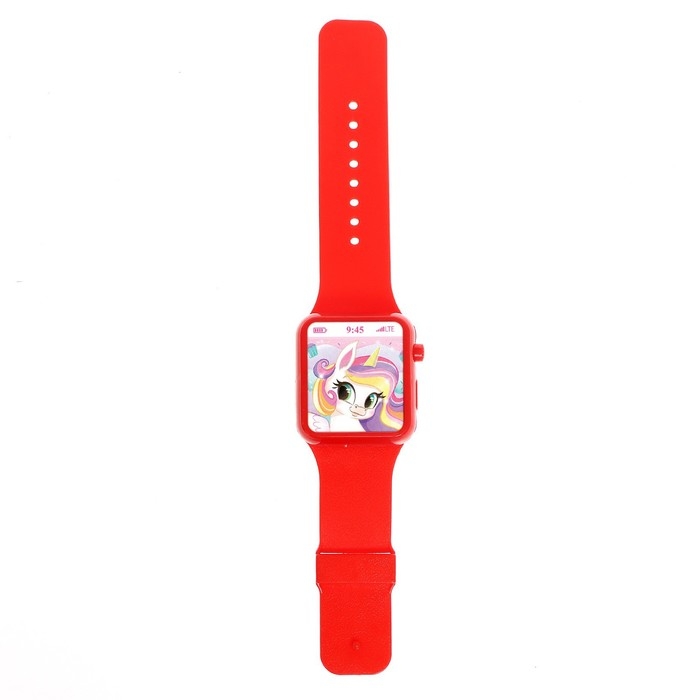 Музыкальные часики «Любимые пони», детские, звуковые эффекты, цвет красный Музыкальные часики «Любимые пони», детские, звуковые эффекты, цвет красный