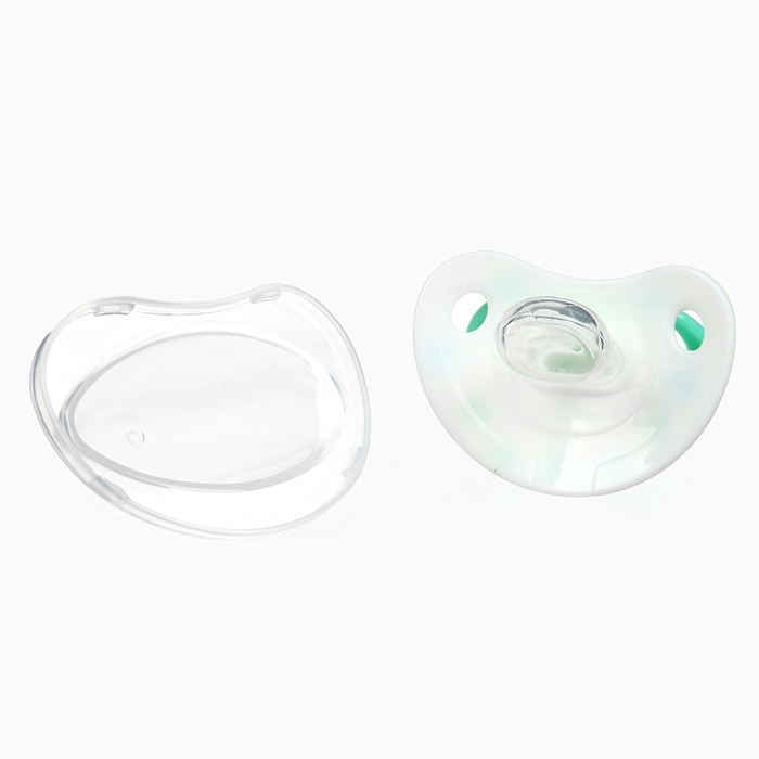 Набор: Соска - пустышка с держателем «Птички», ортодонтическая, +6 мес, цвет зеленый Набор: Соска - пустышка с держателем «Птички», ортодонтическая, +6 мес, цвет зеленый