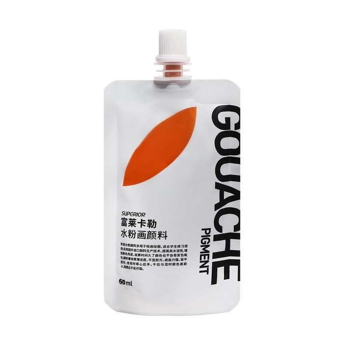 Гуашь художественная 60-70 мл, в дой-паке с крышкой, золотой Гуашь художественная 60-70 мл, в дой-паке с крышкой, золотой