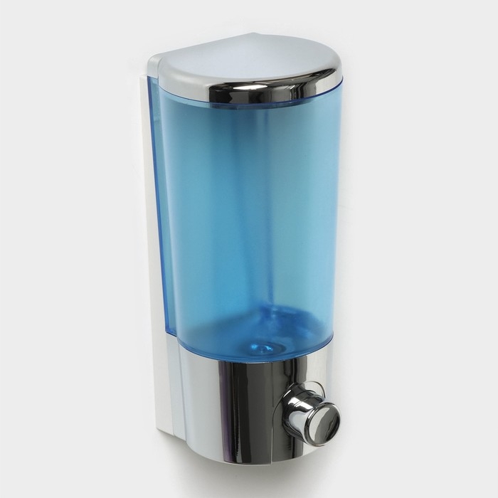 Дозатор - диспенсер для мыла, механический, для антисептика, 400 мл, цвет хромированный Дозатор - диспенсер для мыла, механический, для антисептика, 400 мл, цвет хромированный