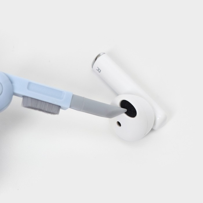 Мультифункциональный набор для чистки узких мест с распылителем и зажимом для клавиш Raccoon, цвет белый Мультифункциональный набор для чистки узких мест с распылителем и зажимом для клавиш Raccoon, цвет белый